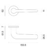Klamka APRILE AZALIA ROZETA R SLIM 7MM BK - czarny matowy - obrazek 2