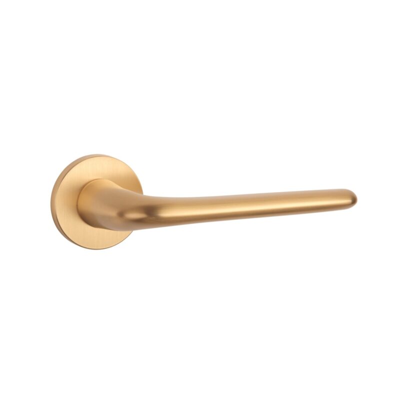 Klamka APRILE AZALIA ROZETA R SLIM 7MM KG - złoty matowy - obrazek 4
