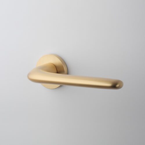 Klamka APRILE AZALIA ROZETA R SLIM 7MM KG - złoty matowy