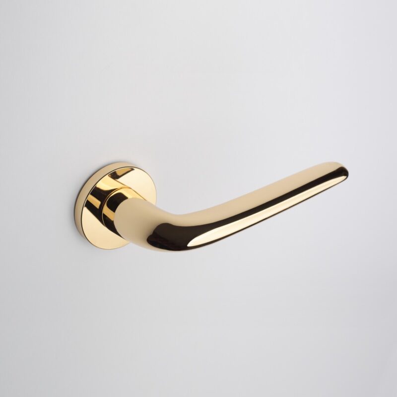 Klamka APRILE AZALIA ROZETA R SLIM 7MM LG - złoty polerowany - obrazek 4