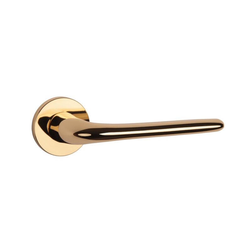 Klamka APRILE AZALIA ROZETA R SLIM 7MM LG - złoty polerowany - obrazek 3