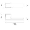 Klamka APRILE BRISA ROZETA RTH SLIM 7MM SC - chrom satynowy - obrazek 2