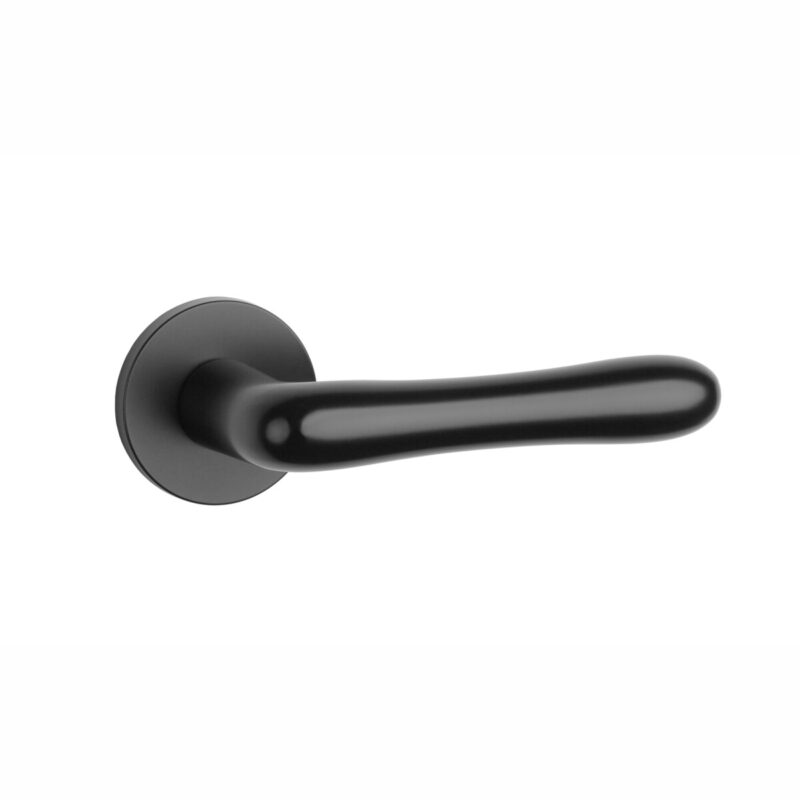 Klamka APRILE CYNIA ROZETA R SLIM 7MM BLACK - czarny matowy - obrazek 3
