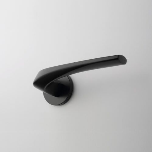 Klamka APRILE DALIA ROZETA R SLIM 7MM BK - czarny matowy