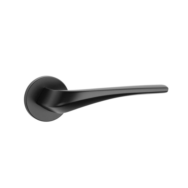 Klamka APRILE DALIA ROZETA R SLIM 7MM BK - czarny matowy - obrazek 4