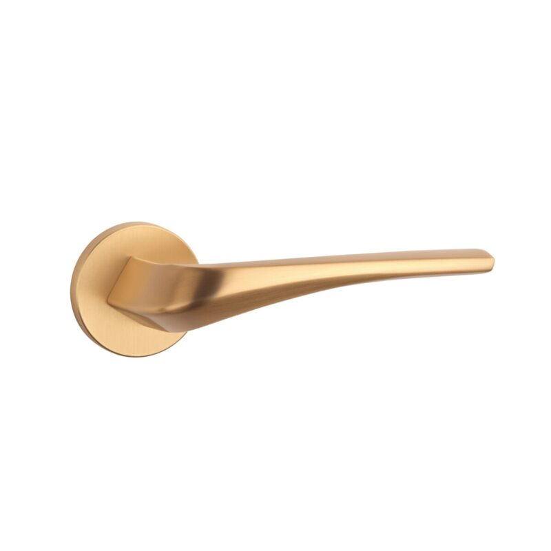 Klamka APRILE DALIA ROZETA R SLIM 7MM KG - złoty matowy - obrazek 4