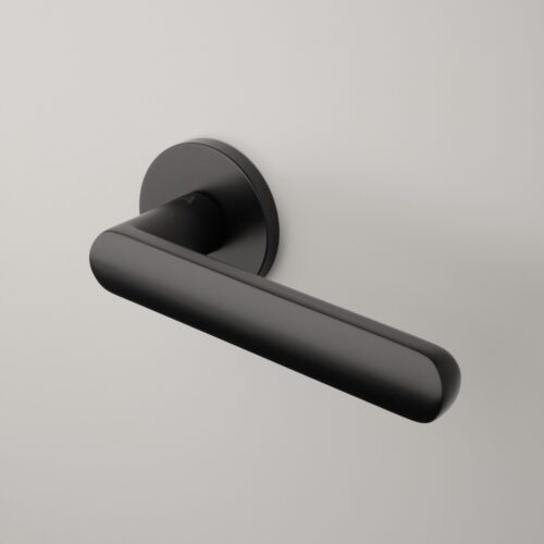 Klamka APRILE FRAGOLA ROZETA R SLIM 7MM BLACK - czarny matowy