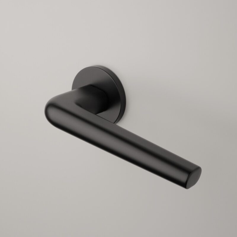 Klamka APRILE FUNKIA ROZETA R SLIM 7MM BLACK - czarny matowy