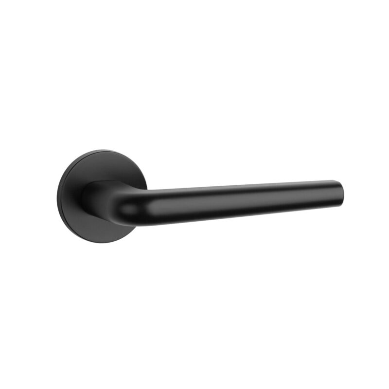 Klamka APRILE FUNKIA ROZETA R SLIM 7MM BLACK - czarny matowy - obrazek 3