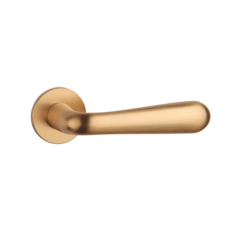 Klamka APRILE GARDENIA ROZETA R SUPER SLIM 5MM KG - złoty matowy - obrazek 3