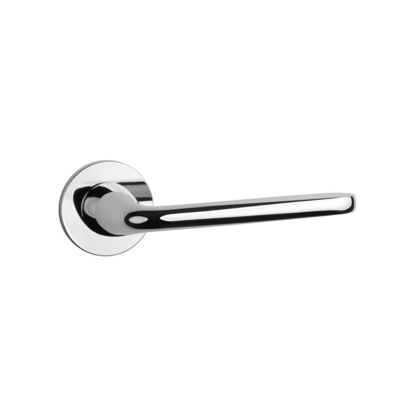 Klamka APRILE HIACYNTA ROZETA R SUPER SLIM 5MM LC - chrom polerowany - obrazek 3