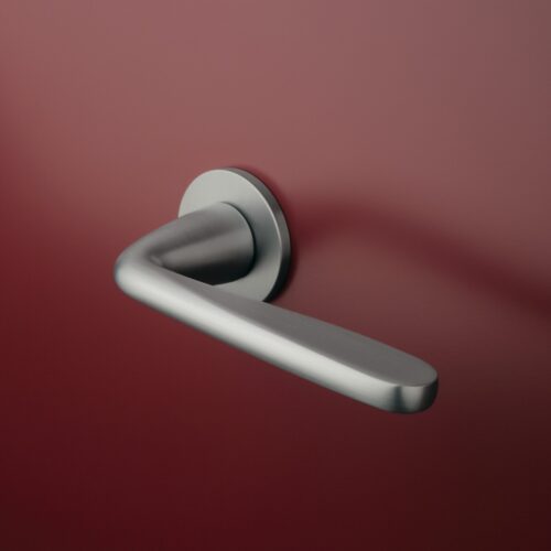 Klamka APRILE HIACYNTA ROZETA R SUPER SLIM 5MM SC - chrom satynowy