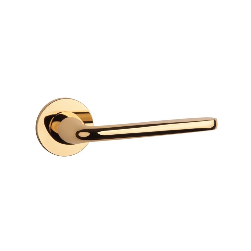 Klamka APRILE HIACYNTA ROZETA R SUPER SLIM 5MM LG - złoty polerowany - obrazek 3