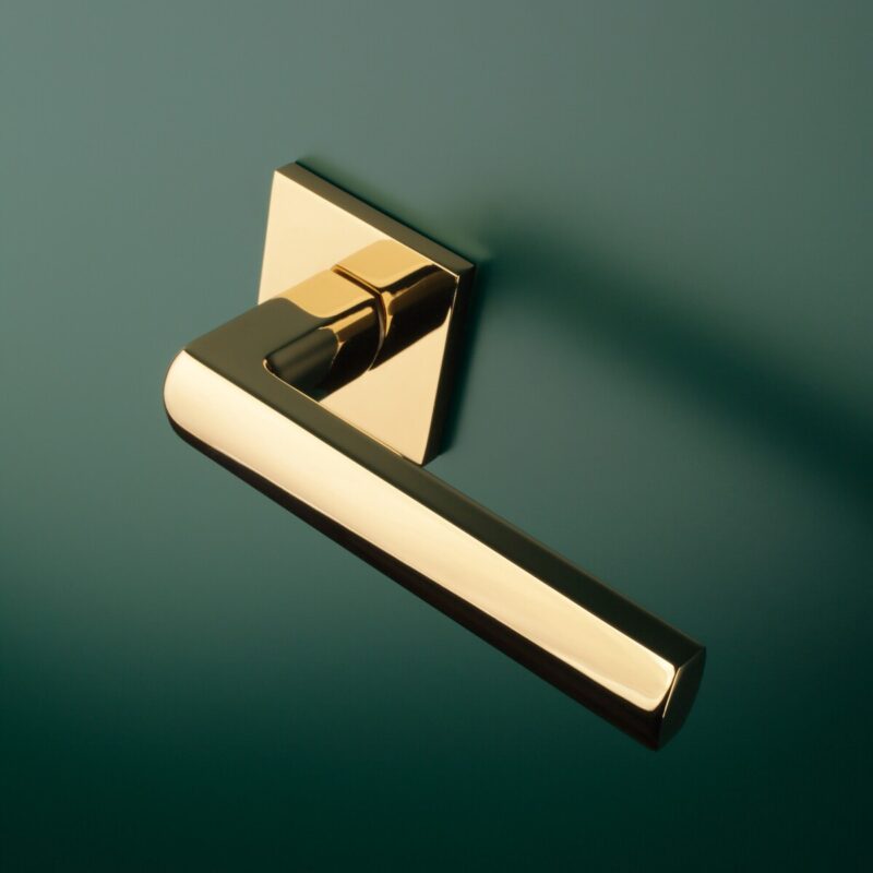 Klamka APRILE HOSTA ROZETA Q SLIM 7MM GOLD PVD - złoty polerowany PVD - obrazek 3