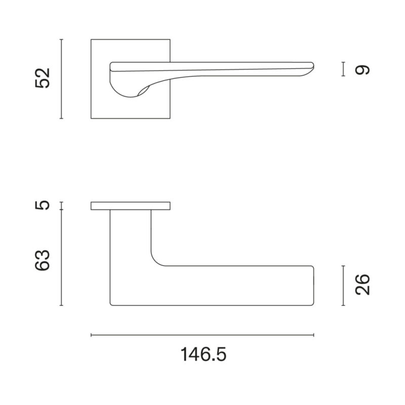 Klamka APRILE IRIS ROZETA Q SUPER SLIM 5MM SNM - nikiel - obrazek 2