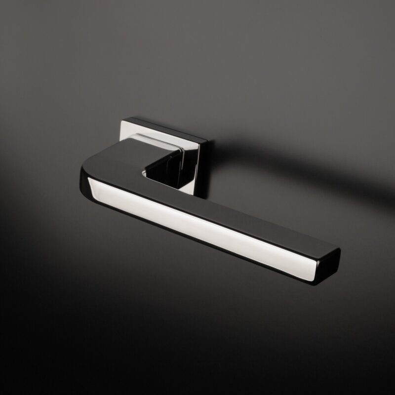 Klamka APRILE ISMENA ROZETA RT SLIM 7MM LC - chrom polerowany - obrazek 2