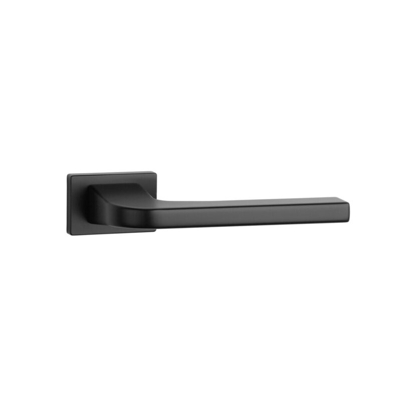 Klamka APRILE ISMENA ROZETA RT SLIM 7MM BK - czarny matowy