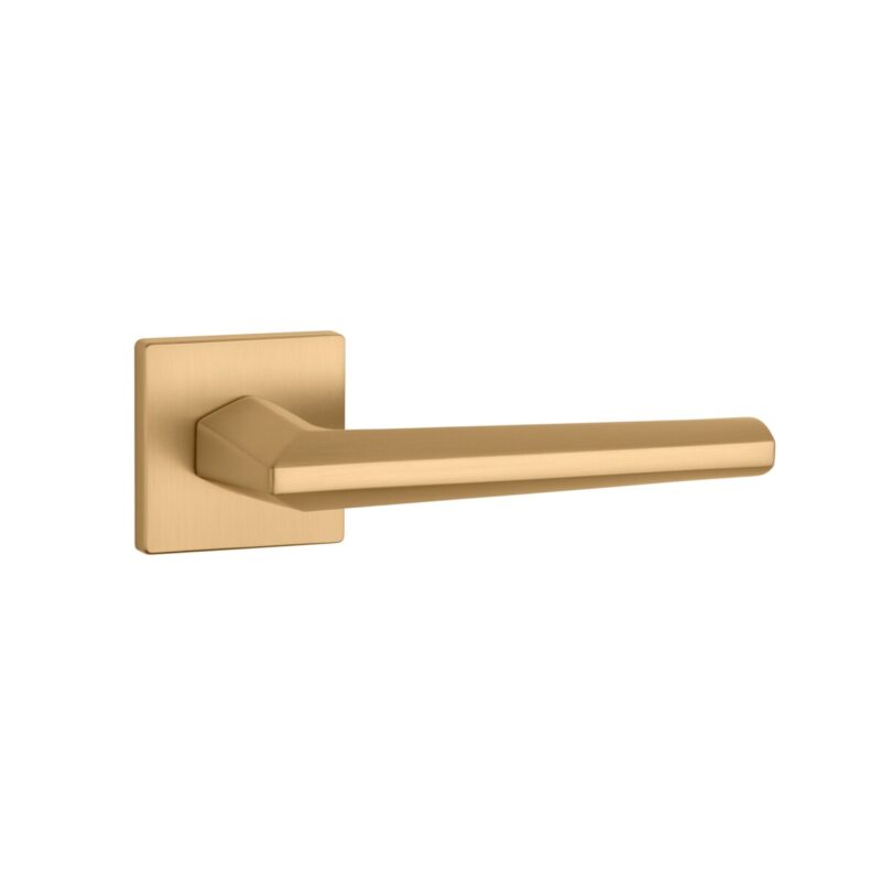 Klamka APRILE JASMINA ROZETA Q SLIM 7MM KG - złoty matowy