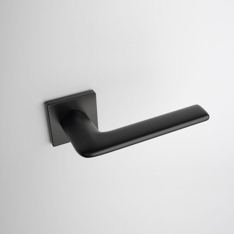 Klamka APRILE LILA ROZETA Q SLIM 7MM BK - czarny matowy - obrazek 4