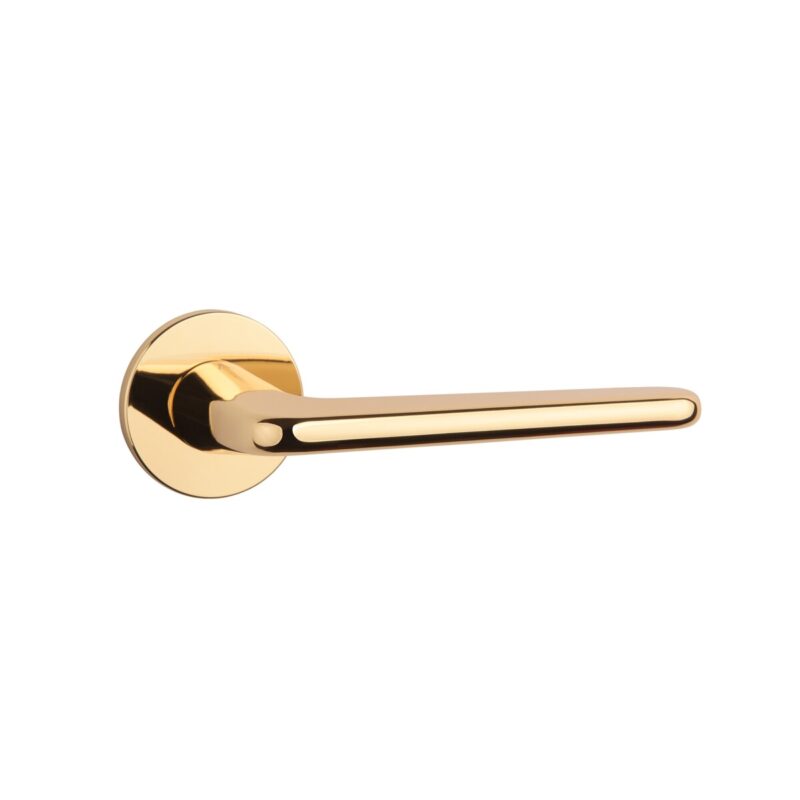 Klamka APRILE LIRA ROZETA R SUPER SLIM 5MM LG - złoty polerowany - obrazek 3