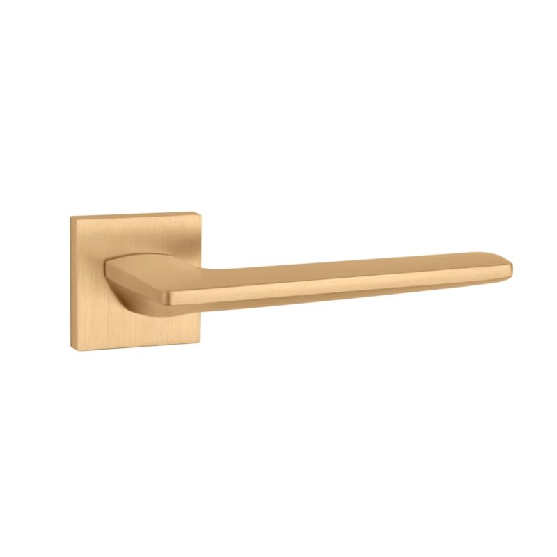 Klamka APRILE LUNARIA ROZETA Q SLIM 7MM KG - złoty matowy