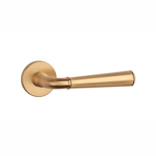 Klamka APRILE MARIGOLD ROZETA R SLIM 7MM KG - złoty matowy