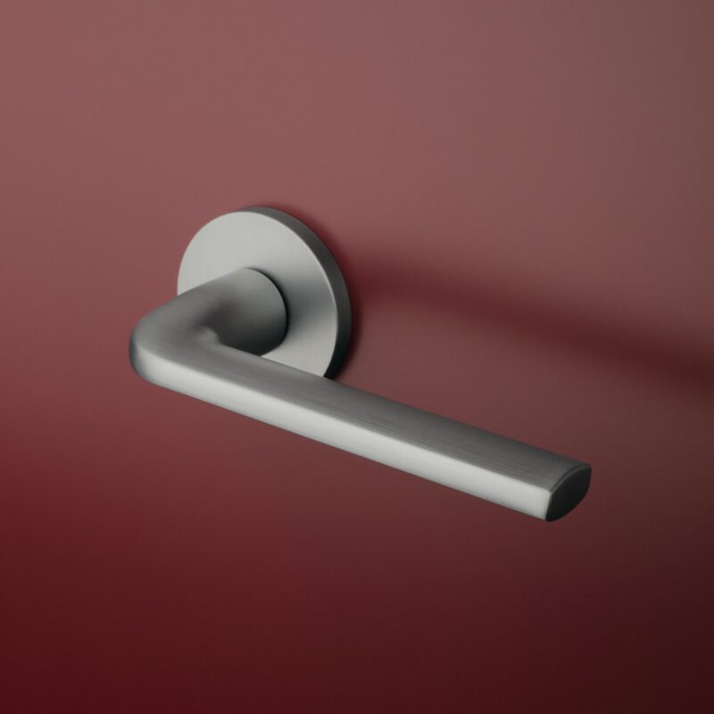 Klamka APRILE OLEANDRO ROZETA R SLIM 7MM MSC - chrom satynowy - obrazek 2