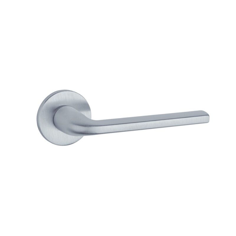 Klamka APRILE OLEANDRO ROZETA R SLIM 7MM MSC - chrom satynowy