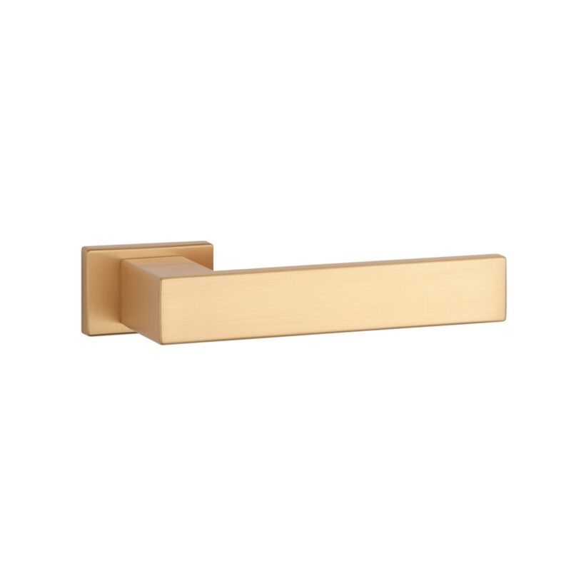 Klamka APRILE PINA ROZETA RT SLIM 7MM KG - złoty matowy