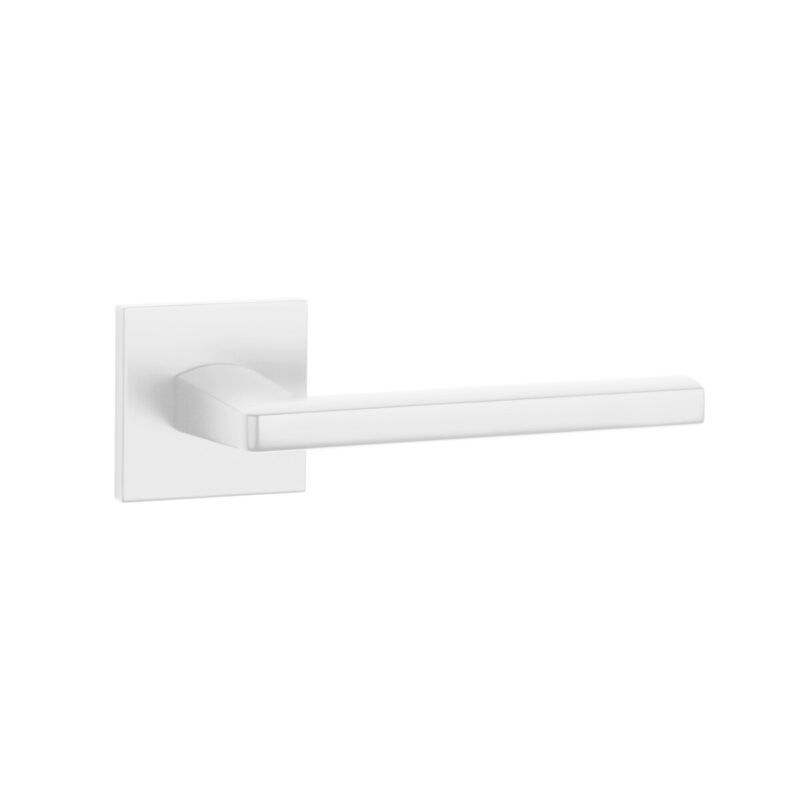 Klamka APRILE PYROLA ROZETA Q SLIM 7MM WHITE - biały matowy