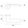 Klamka APRILE ROBINIA ROZETA R SLIM 7MM LG - złoty polerowany - obrazek 2
