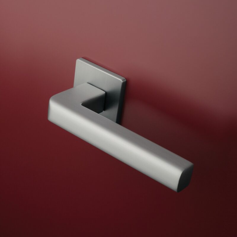 Klamka APRILE SALICE ROZETA Q SUPER SLIM 5MM SC - chrom satynowy - obrazek 3