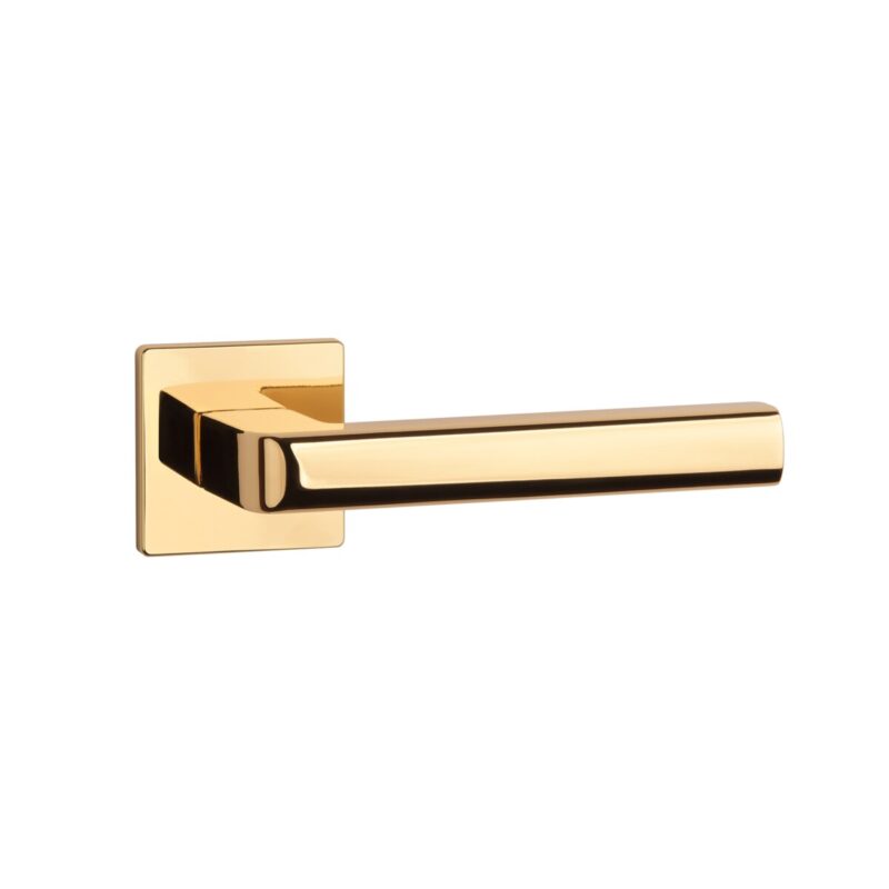 Klamka APRILE SALICE ROZETA Q SUPER SLIM 5MM LG - złoty polerowany
