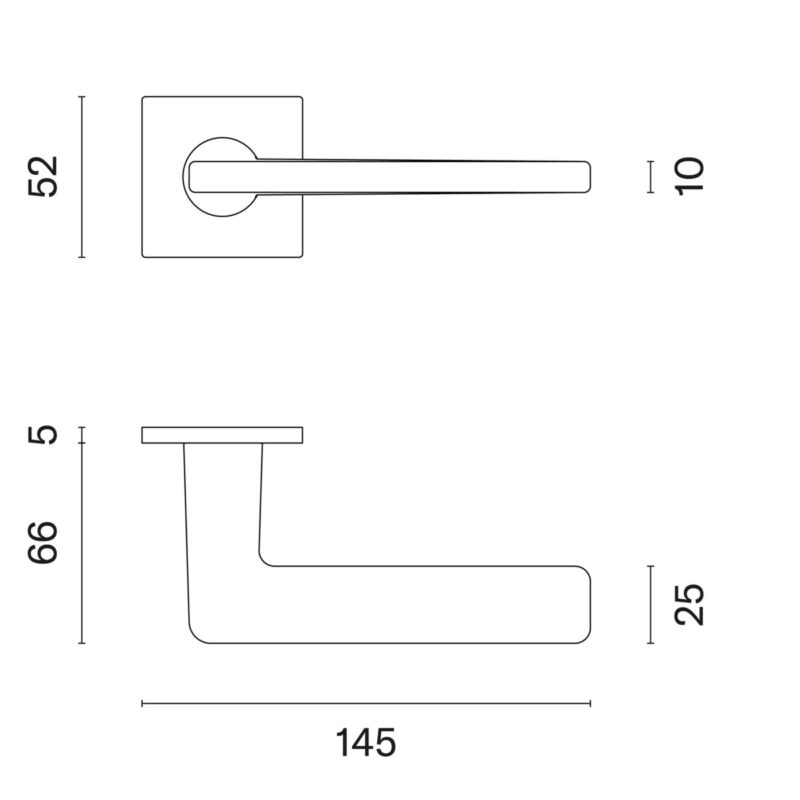 Klamka APRILE SETIA ROZETA Q SUPER SLIM 5MM LC - chrom polerowany - obrazek 2
