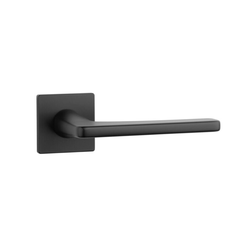 Klamka APRILE SETIA ROZETA Q SUPER SLIM 5MM BK - czarny matowy