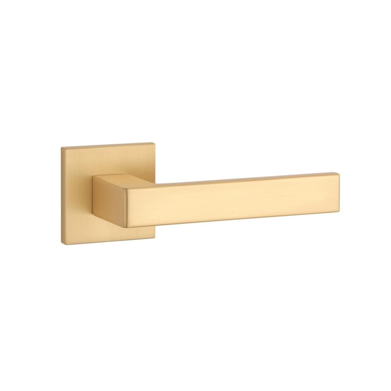Klamka APRILE SULLA ROZETA Q SLIM 7MM GOLD SATIN - złoty matowy