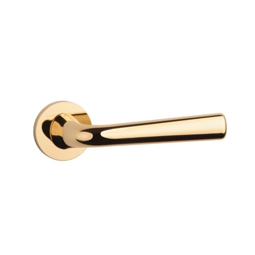 Klamka APRILE TULIPA ROZETA R SLIM 7MM LG - złoty polerowany