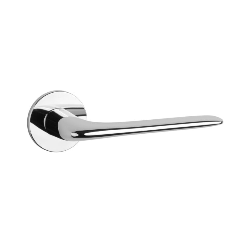 Klamka APRILE VIOLA ROZETA R SUPER SLIM 5MM LC - chrom polerowany