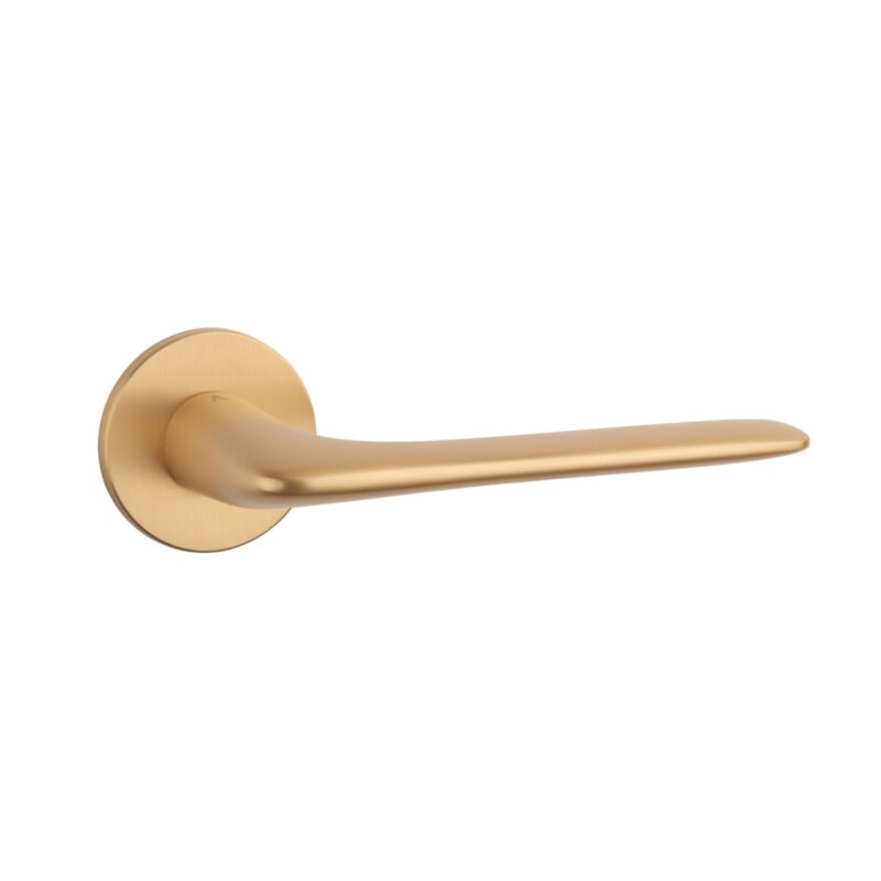 Klamka APRILE VIOLA ROZETA R SUPER SLIM 5MM KG - złoty matowy