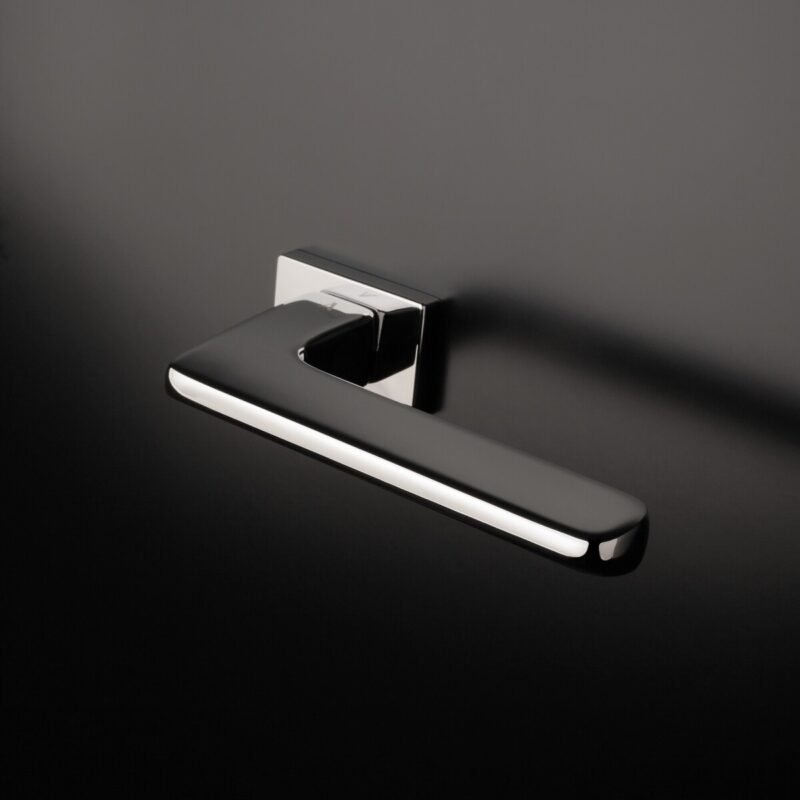 Klamka APRILE YUKA ROZETA RT SLIM 7MM LC - chrom polerowany - obrazek 2