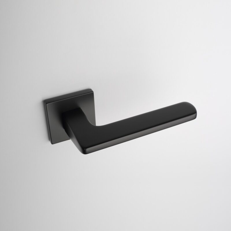Klamka APRILE YUKA ROZETA Q SLIM 7MM BK - czarny matowy - obrazek 4