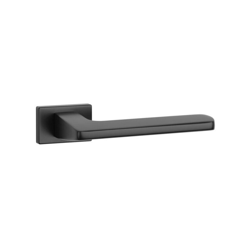 Klamka APRILE YUKA ROZETA RT SLIM 7MM BK - czarny matowy