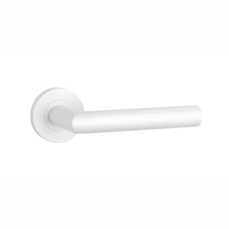 Klamka STERK OVAL 1740 ROZETA PRO 8MM WH - biały matowy