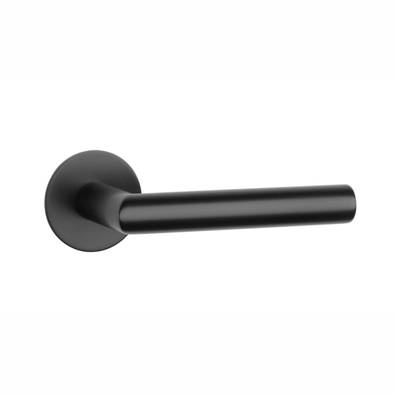 Klamka STERK OVAL 1750 ROZETA ULTRA SLIM 3MM F5 - czarny matowy