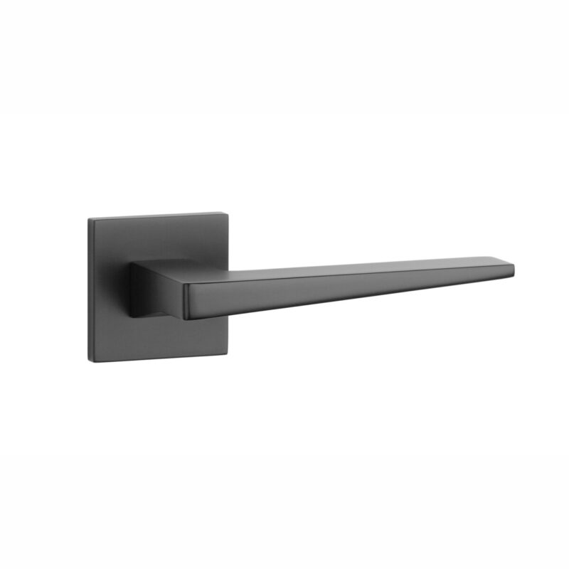 Klamka STILE EDA ROZETA Q SLIM 7MM BLACK - czarny matowy