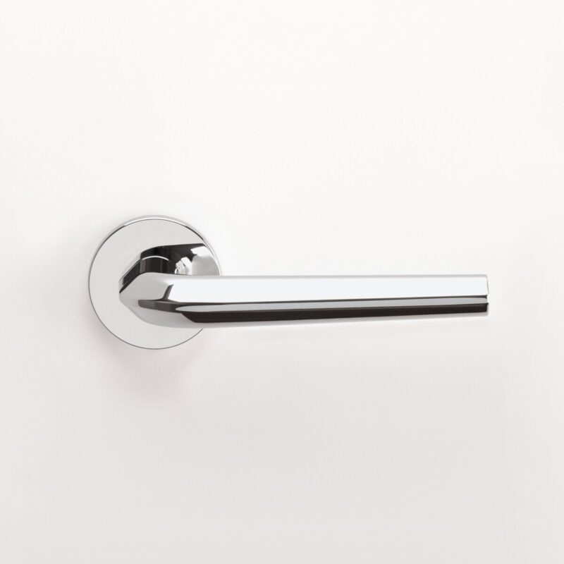 Klamka STILE FLORINA ROZETA R SLIM 7MM LC - chrom polerowany - obrazek 2