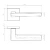 Klamka STILE OGA ROZETA Q SLIM 7MM MSB - tytan - obrazek 2