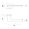 Klamka STILE OMA ROZETA Q SLIM 7MM CP - chrom polerowany - obrazek 2